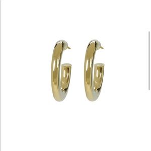 NWT Argento Vivo Tubular Open Hoop Earrings